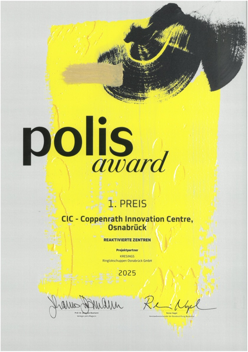 Urkunde polis award 2025