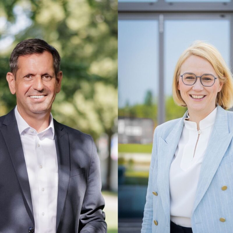 Ministerpräsident Olaf Lies und Oberbürgermeisterin der Stadt Osnabrück Katharina Pötter